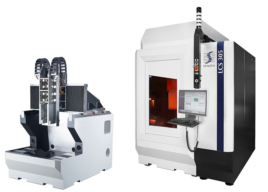 The latest laser cutting system from Swiss company SYNOVA, the LCS 305.