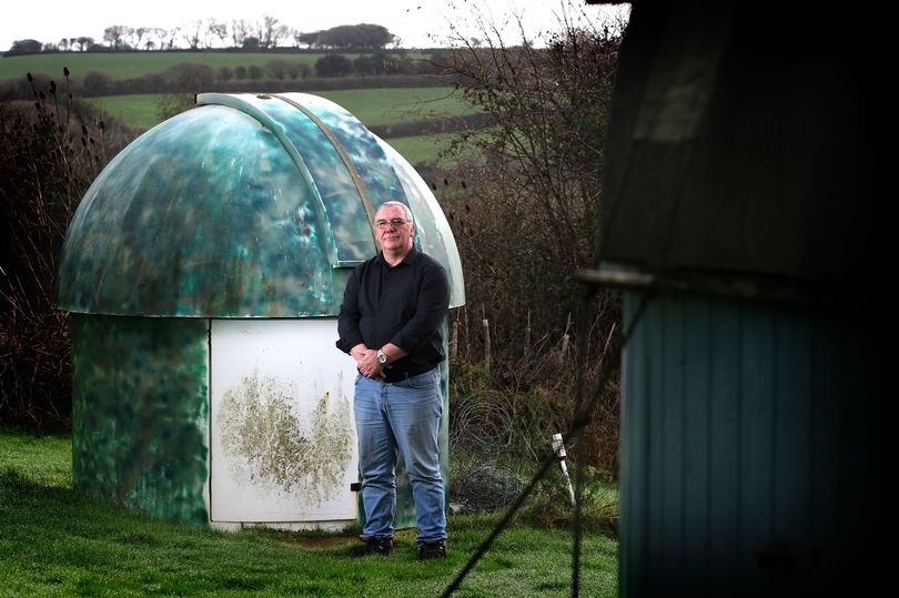 Dr Grant Mackintosh at Tolcarn Observatory Dr Grant Mackintosh at Tolcarn Observatory