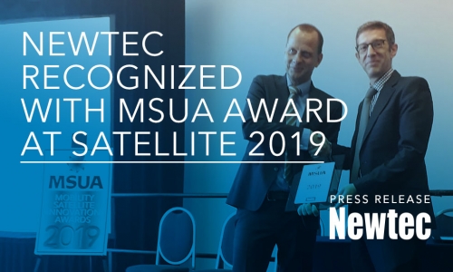 Newtec Recognized with MSUA Award Newtec Recognized with MSUA Award